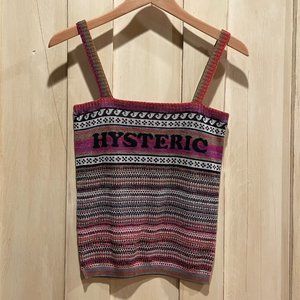 Hysteric Glamour NAME Tank Top with Gold Threat